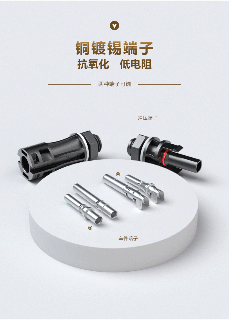 面板式光伏连接器接触电阻